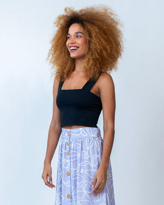 Top Reto Preto - Lado único