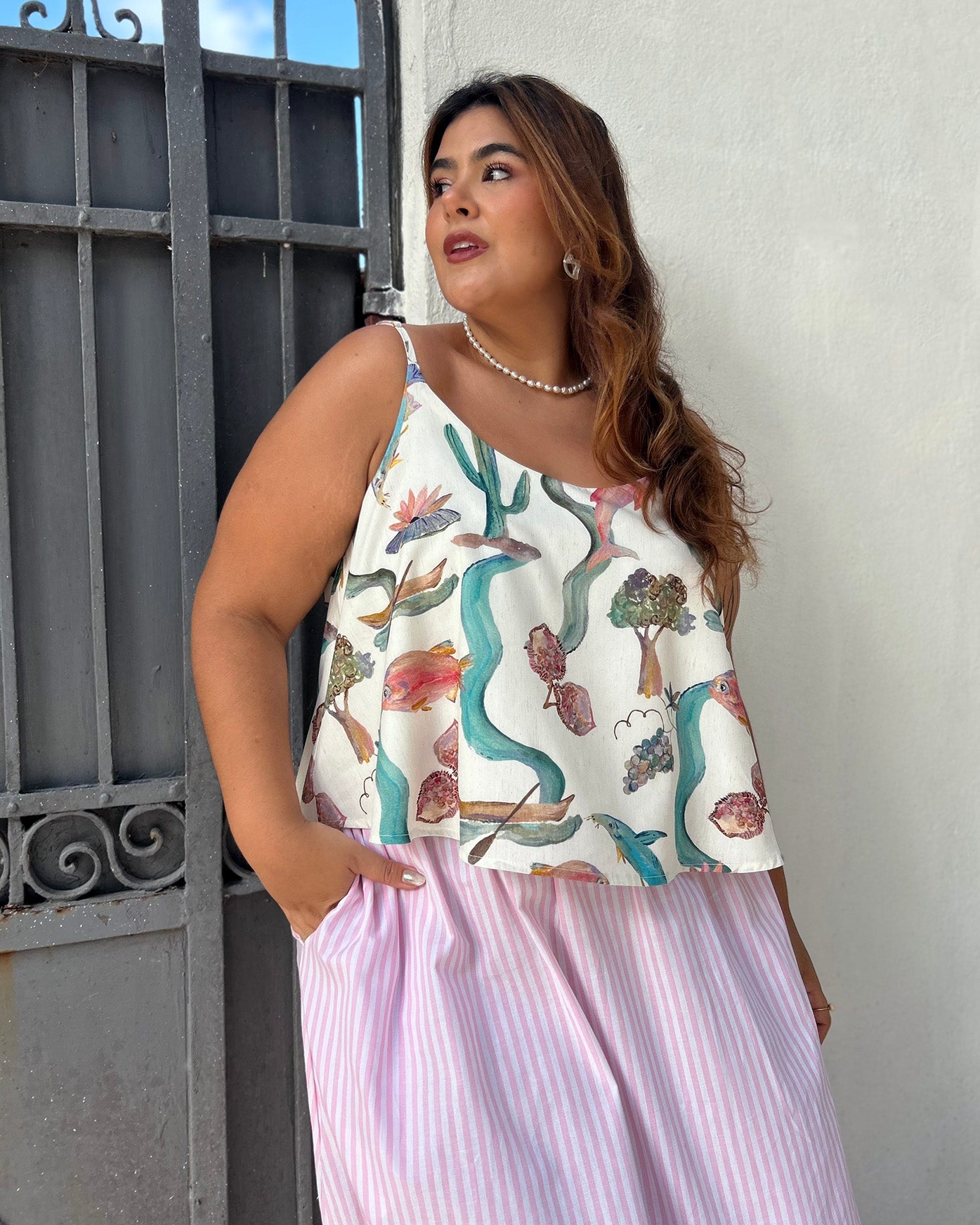 Blusa Alcinha Belezas do Rio - Off White