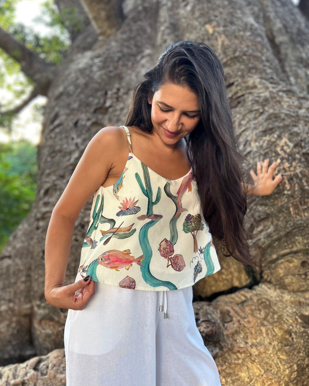 Blusa Alcinha Belezas do Rio - Off White