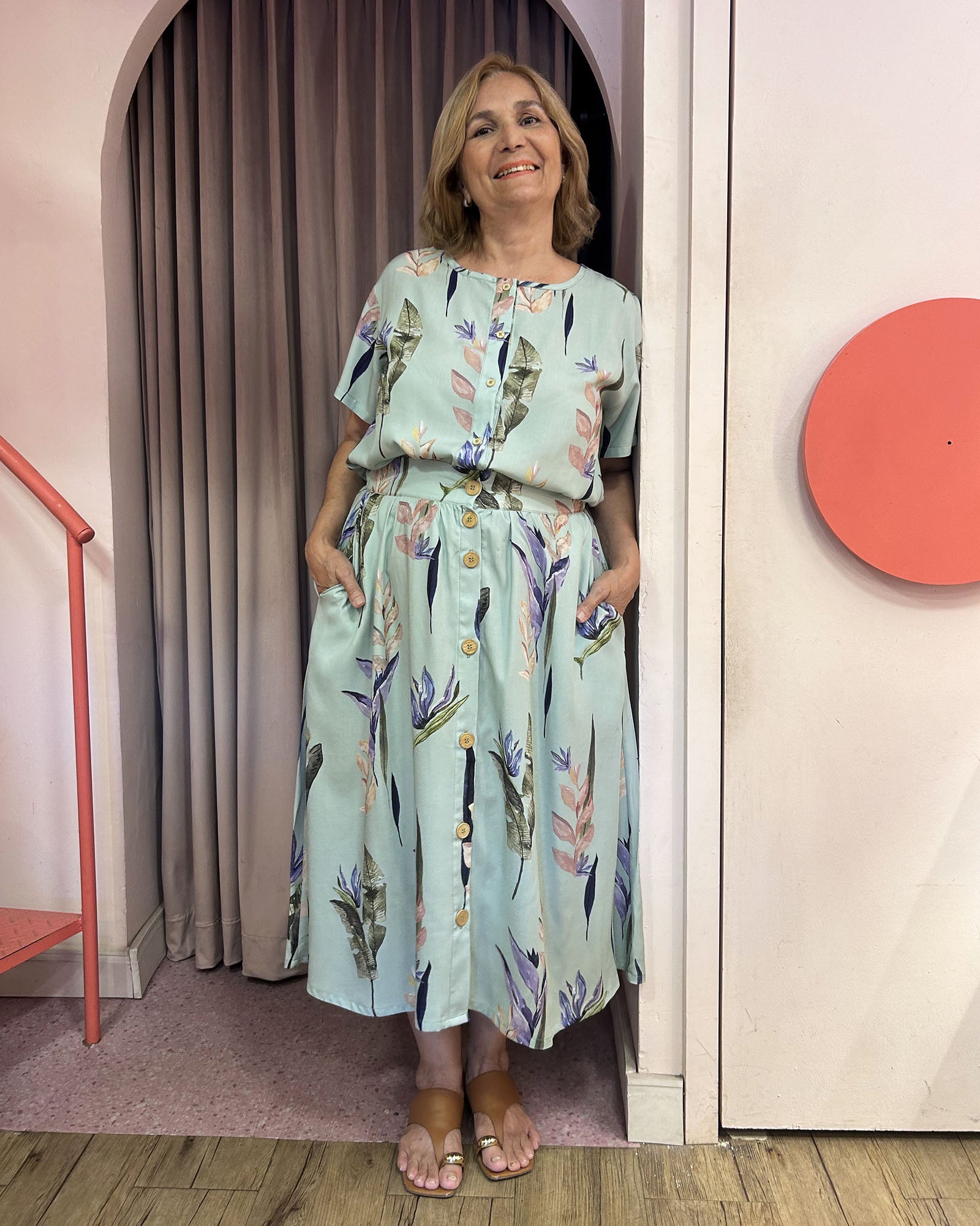 Blusa de Botão Helicônia