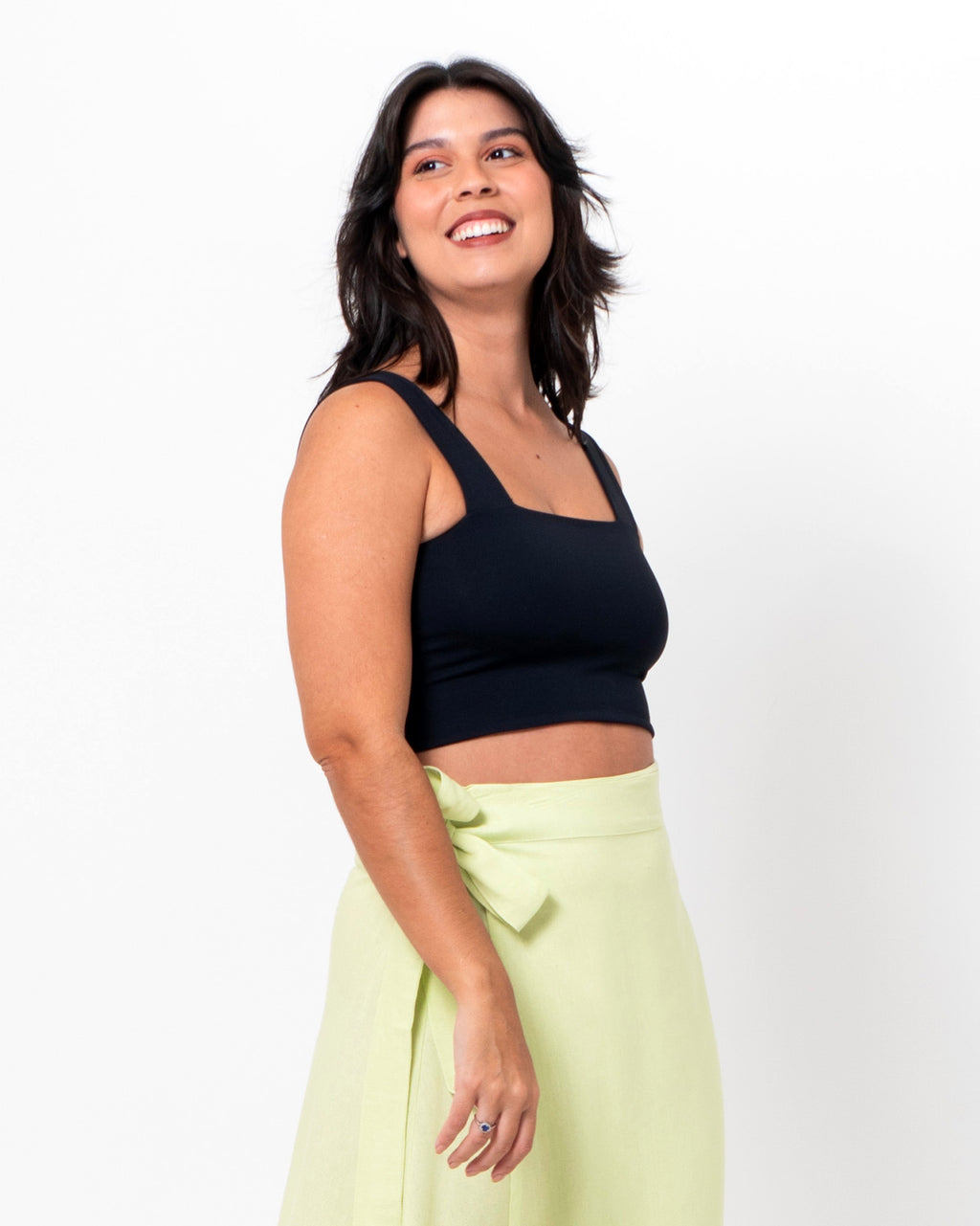 Top Reto Preto - Lado único