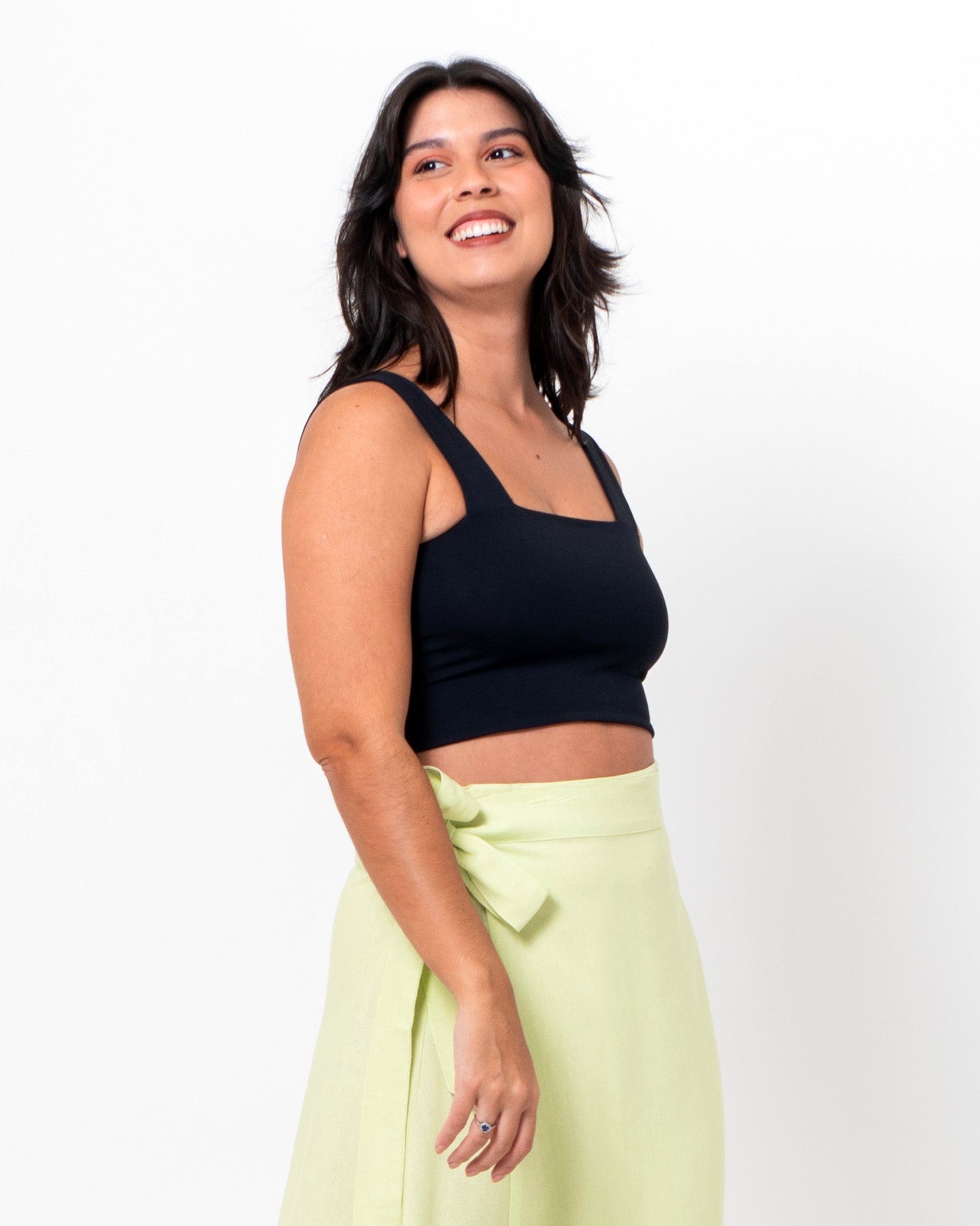 Top Reto Preto - Lado único