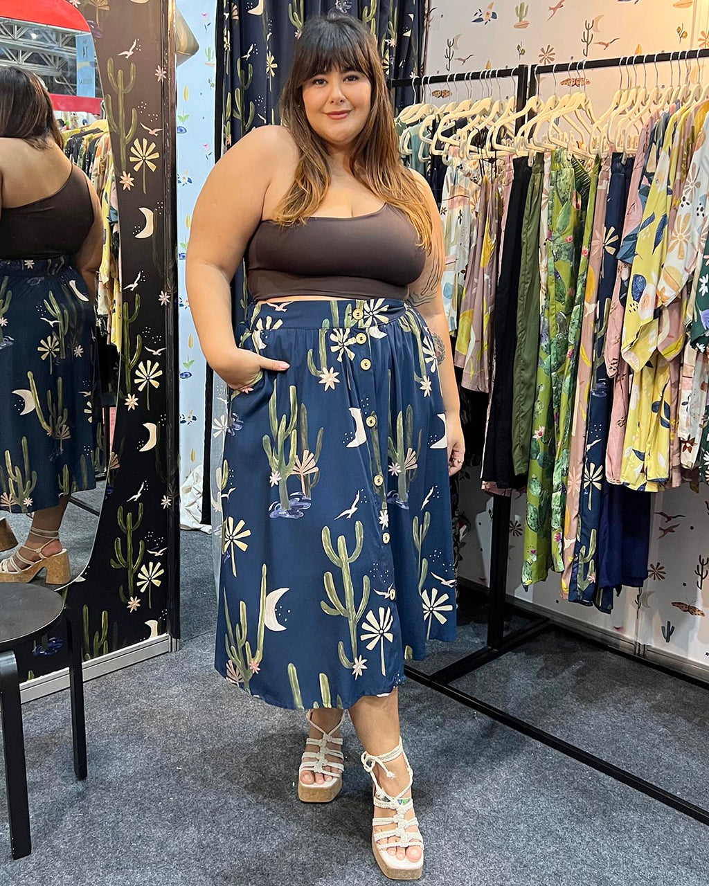 Saia Midi Luar do Sertão