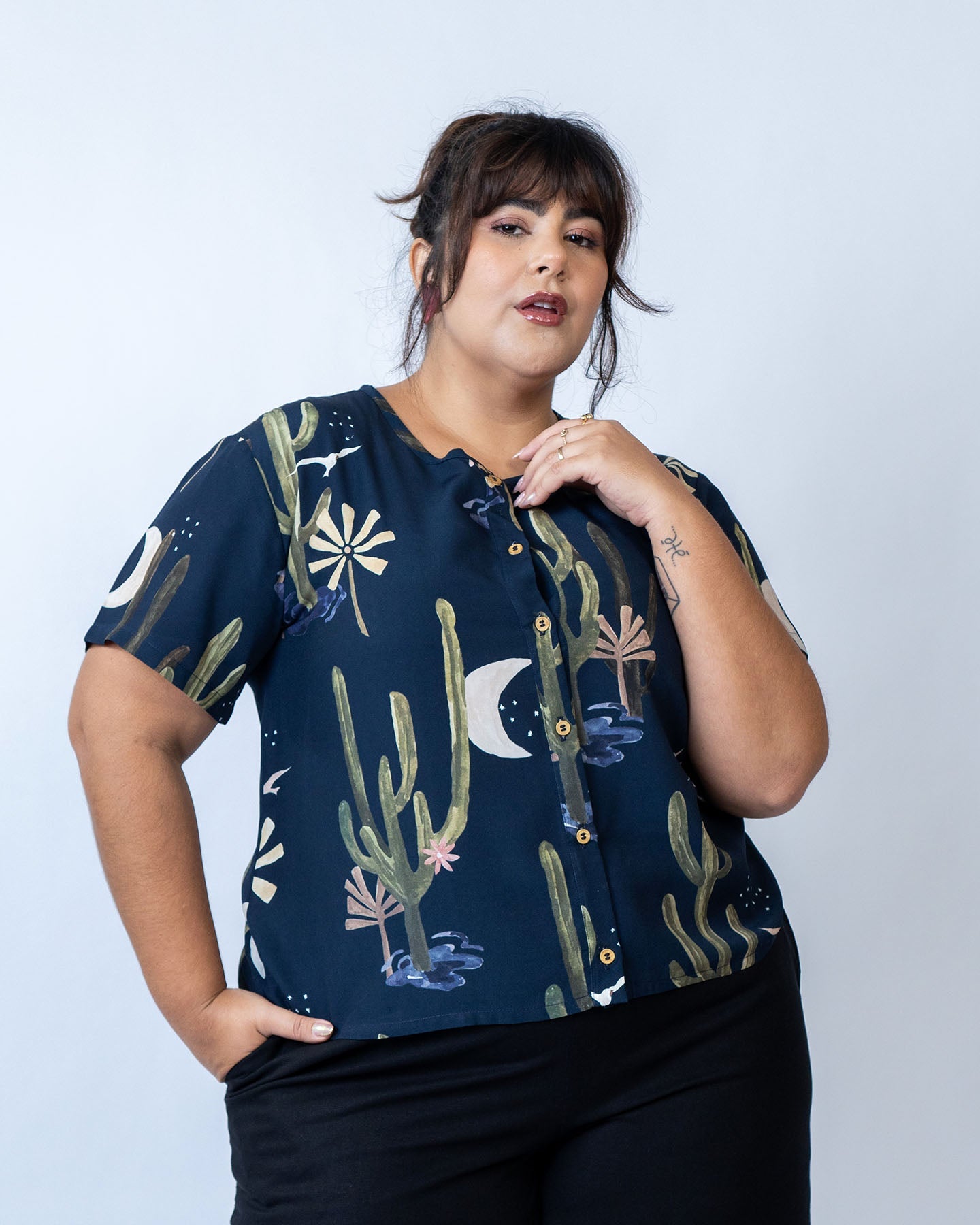 Blusa de Botão Luar do Sertão